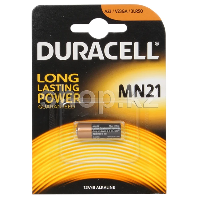 Батарейка Duracell MN21 A23, 12V, Alkaline, в блоке 1шт.