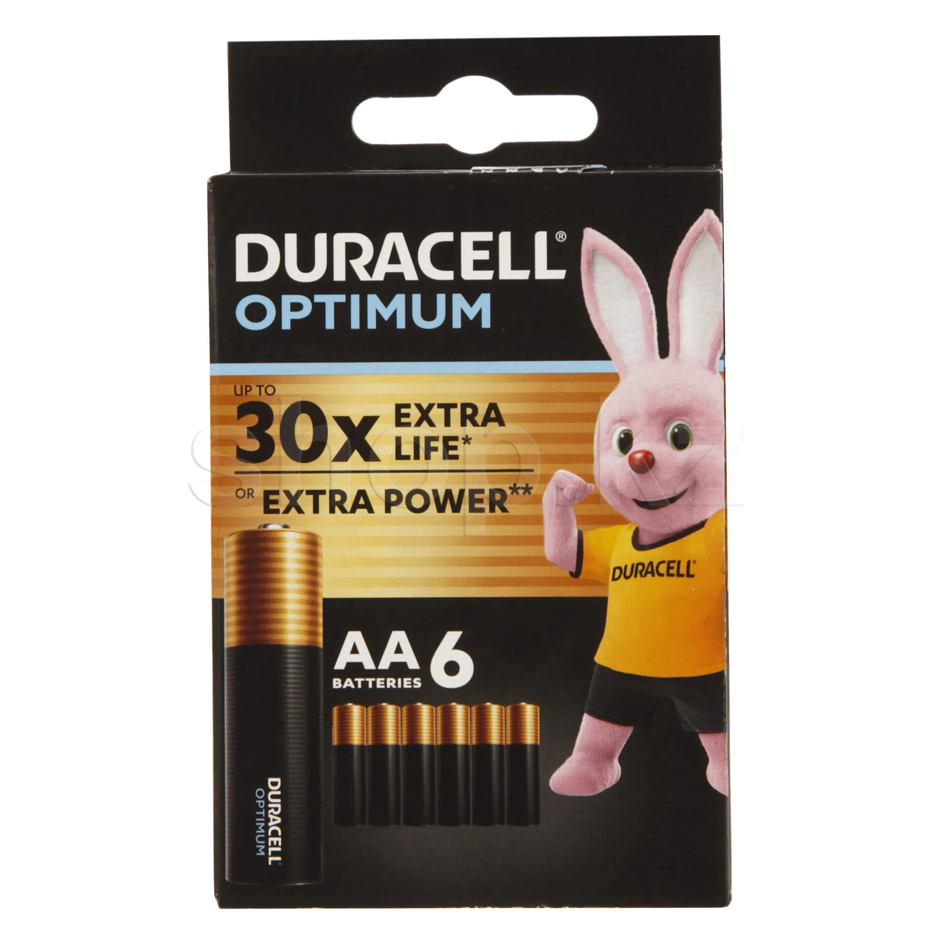 Батарейка Duracell Optimum AA MX1500, 1.5V, Alkaline, в блоке 6шт.
