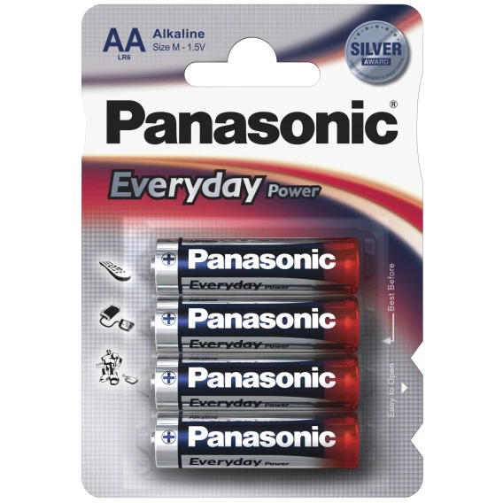 Батарейка Panasonic AA LR6EPS/4BP, 1.5V, в блоке 4шт.