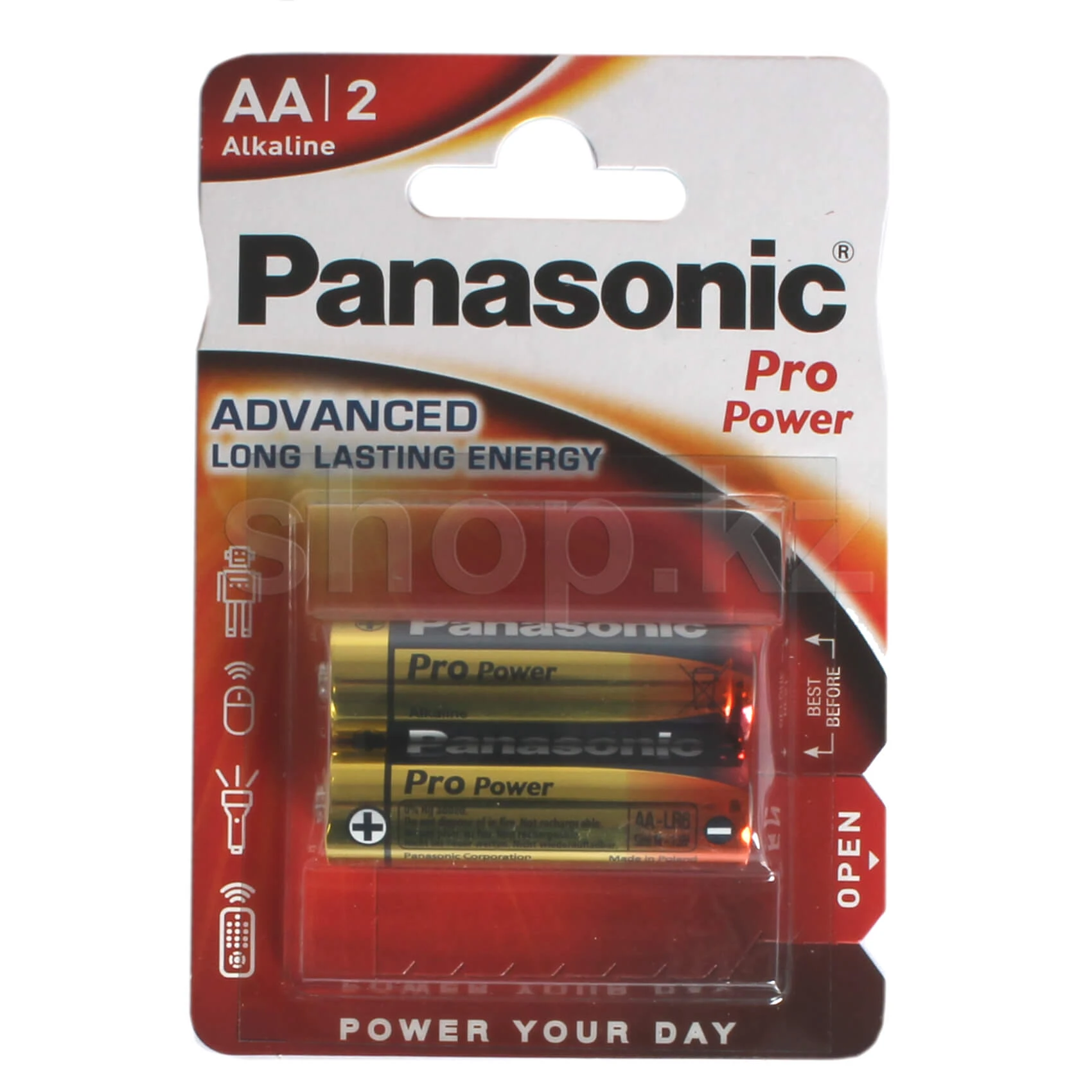 Батарейка Panasonic AA LR6PPG/2BP, 1.5V, в блоке 2шт.