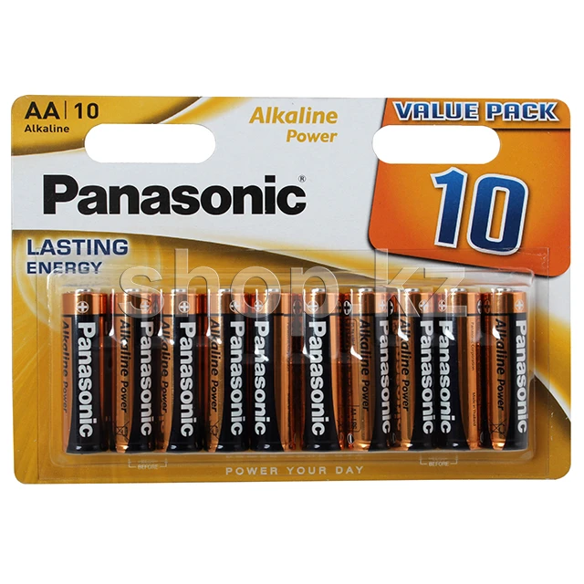 Батарейка Panasonic AA LR6REB/10B, 1.5V, в блоке 10шт.