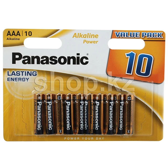 Батарейка Panasonic AAA LR03APB/10BW, в блоке 10шт.