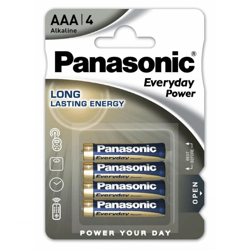 Батарейка Panasonic AAA LR03EPS/4BP, 1.5V, в блоке 4шт.