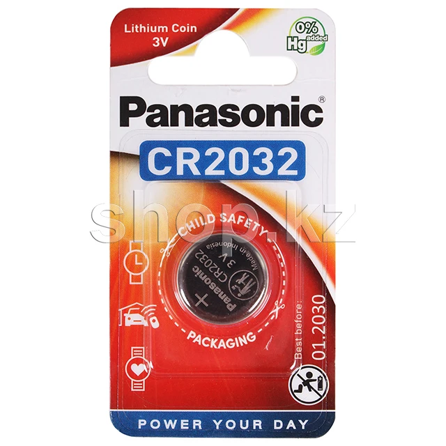 Батарейка Panasonic CR2032EL/1B, 3V (1шт.)