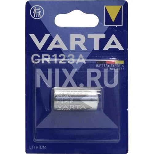 Батарейка Varta CR123A 6205, 3V, 1шт.