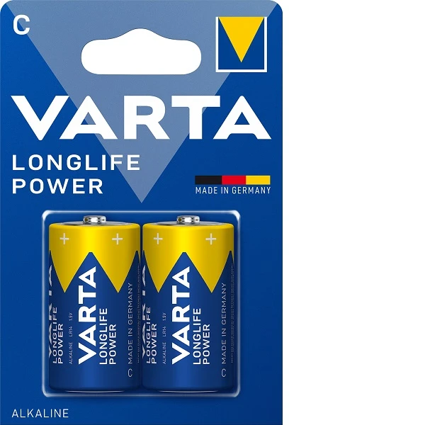 Батарейка Varta Longlife Power LR14/MN1400, 1.5V, в блоке 2шт.