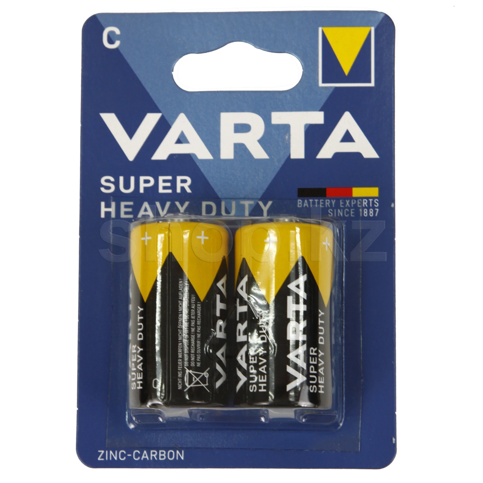 Батарейка Varta Superlife Baby R14P/C, 1.5V, в блоке 2 шт