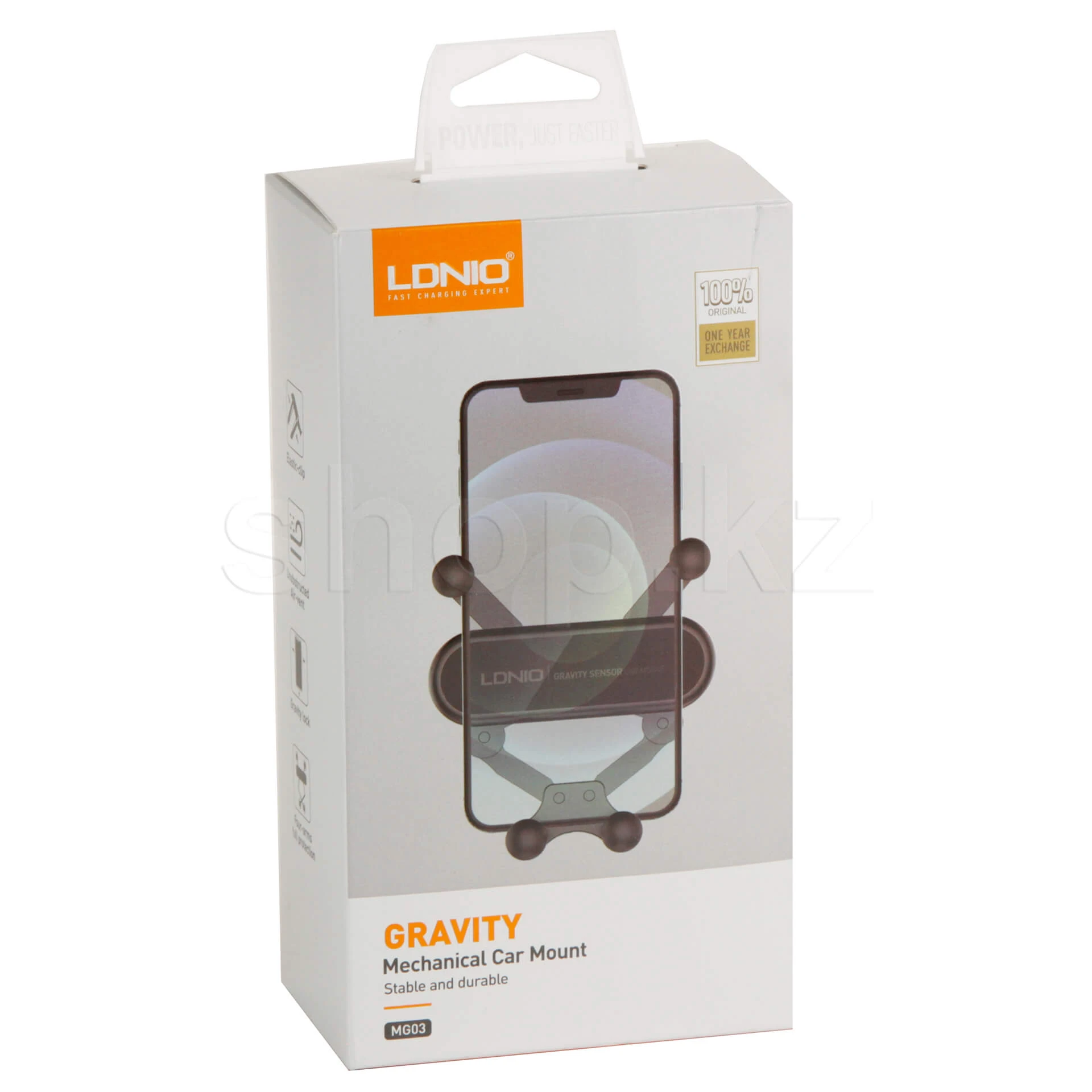 Держатель автомобильный LDNIO Gravity MG03, Black — 4