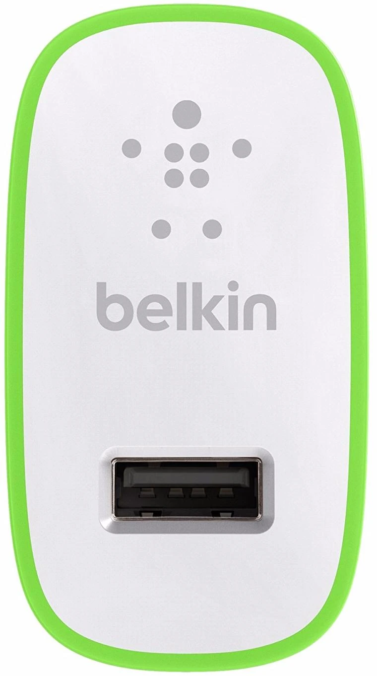 Зарядное устройство Belkin F8J040VFWHT, сеть, для USB-устройств, 2.4A, White