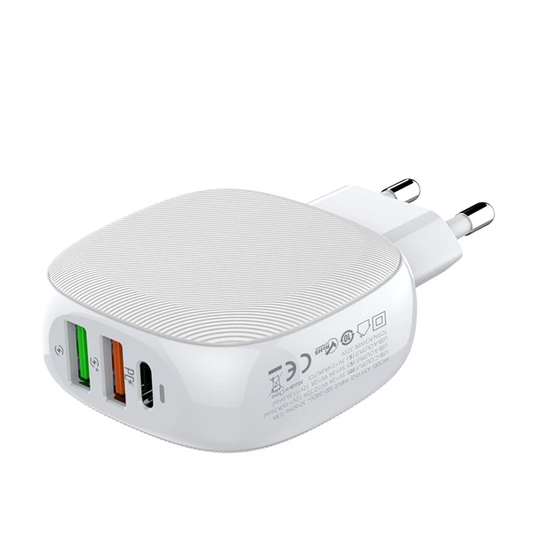 Зарядное устройство LDNIO A3510Q, сеть, 2xUSB, USB-C, White — 4