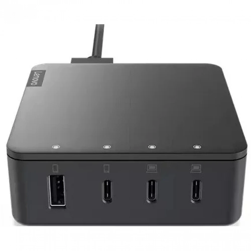 Зарядное устройство Lenovo Go LG130W, сеть, для USB-устройств, 1.8А, 130W, 1xUSB, 3xUSB-C, Black — 2