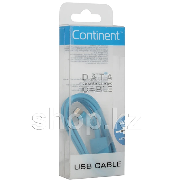 Кабель Apple Lightning Continent DCI-2104NV, Lightning, Blue, 1м, BOX — 2