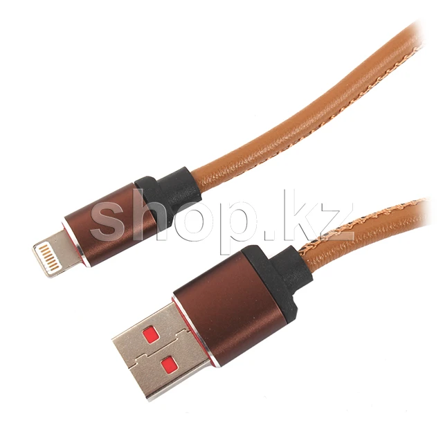 Кабель Apple Lightning Continent QCI-7102CF, Lightning, Brown, 1м, BOX