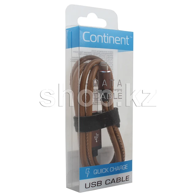 Кабель Apple Lightning Continent QCI-7102CF, Lightning, Brown, 1м, BOX — 2