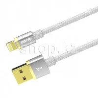 Кабель Apple Lightning OLMIO Deluxe, 1m, White