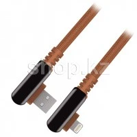 Кабель Apple Lightning Rombica Digital Electron I, 1.2m, Brown