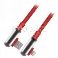Кабель Apple Lightning Rombica Digital Electron I, 1.2m, Red