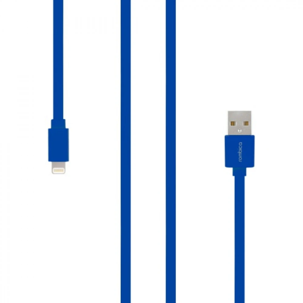 Кабель Apple Lightning Rombica Digital MR-01, 1m, Blue