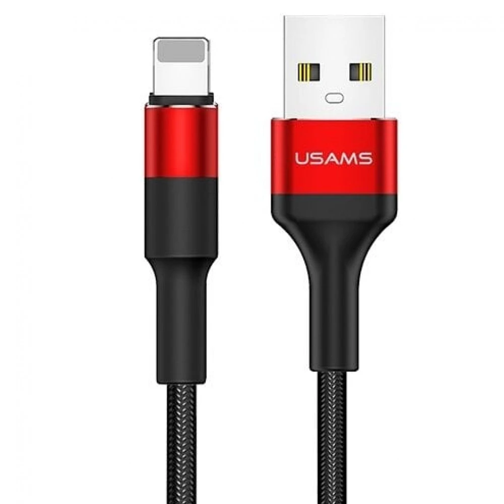 Кабель Apple Lightning Usams SJ-220, 1.2m, Black