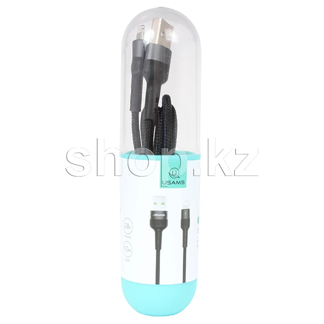 Кабель Apple Lightning Usams SJ-311, 1m, Black — 2