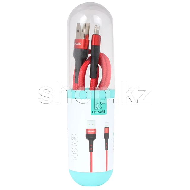 Кабель Apple Lightning Usams SJ-311, 1m, Red — 2