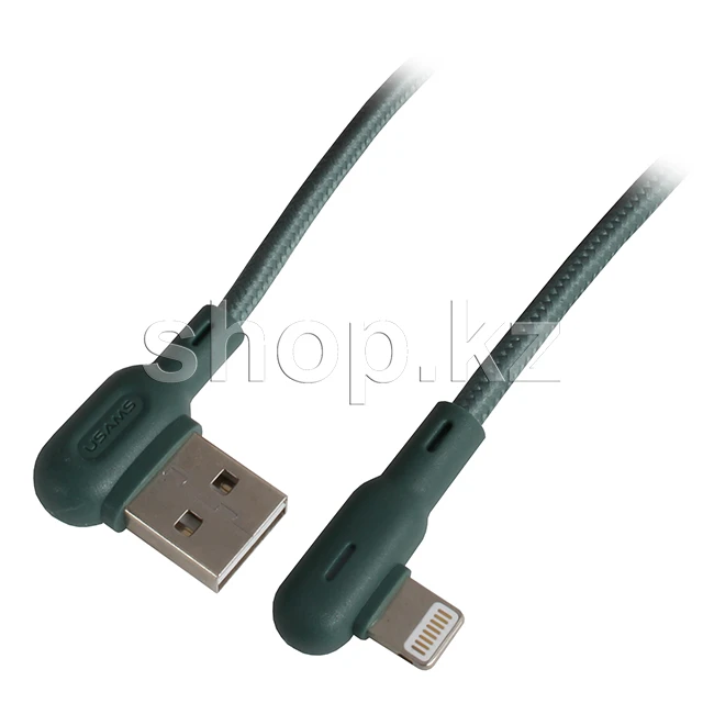 Кабель Apple Lightning Usams SJ-455, 1.2m, Green