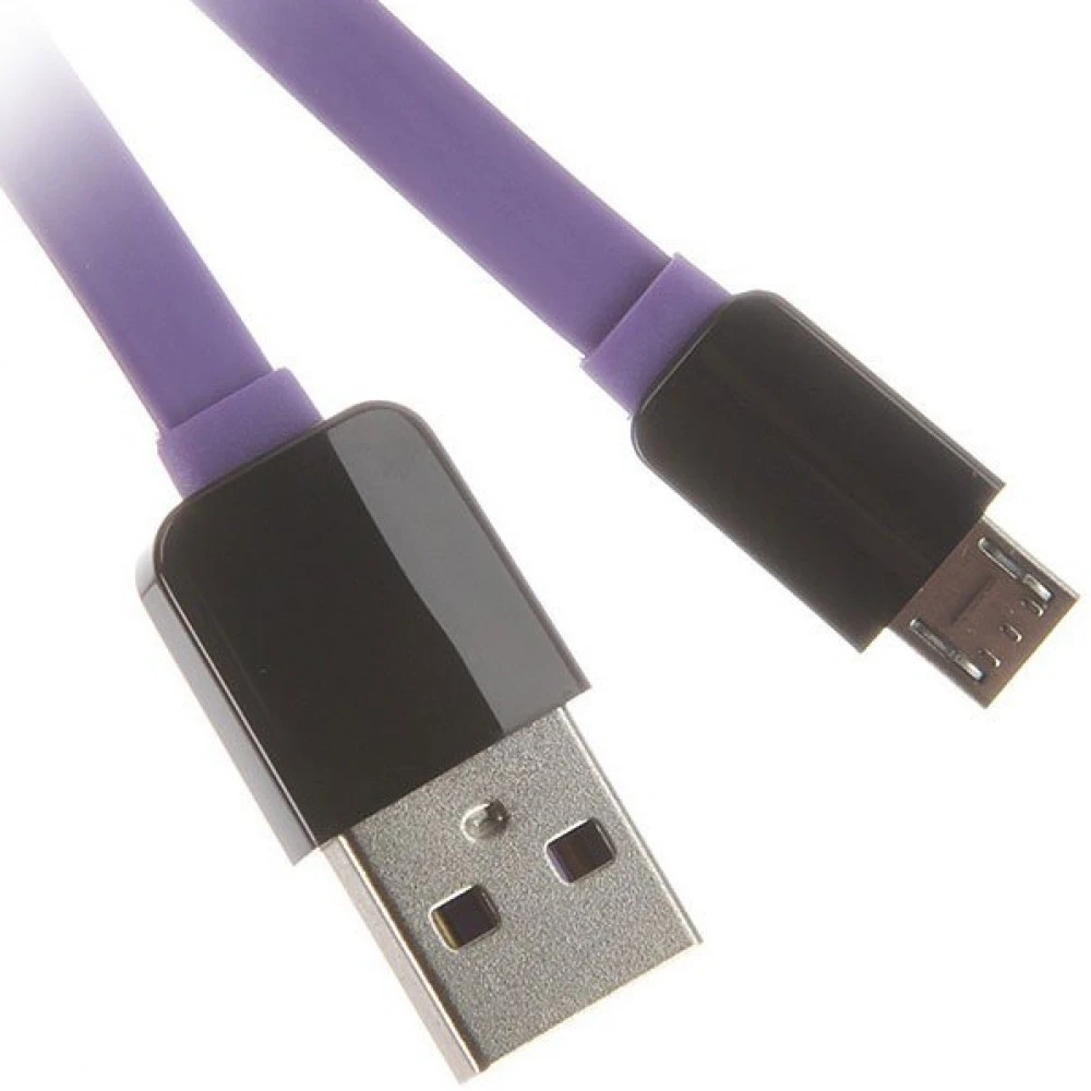 Кабель Micro USB Continent QCU-5102 VT, Violet, 1м, BOX