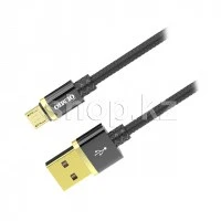 Кабель Micro USB OLMIO Deluxe, 1m, Black
