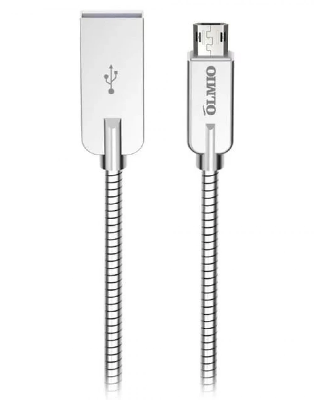 Кабель Micro USB OLMIO Steely, 1.2m, Silver