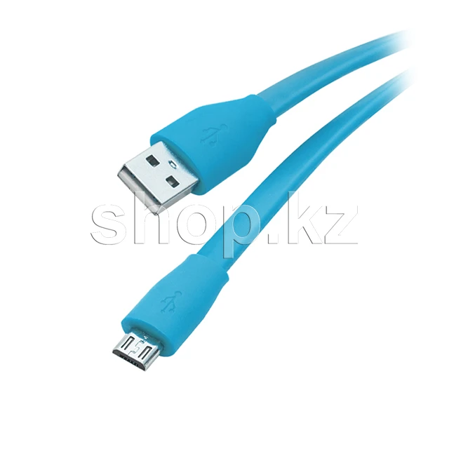 Кабель Micro USB OLMIO, 1m, Blue