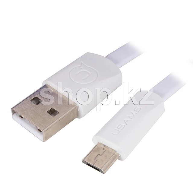 Кабель Micro USB Usams SJ-201, 1.2m, White