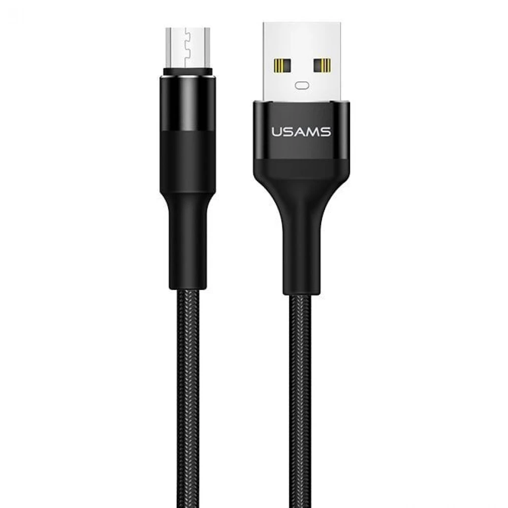 Кабель Micro USB Usams SJ-224, 1.2m, Black