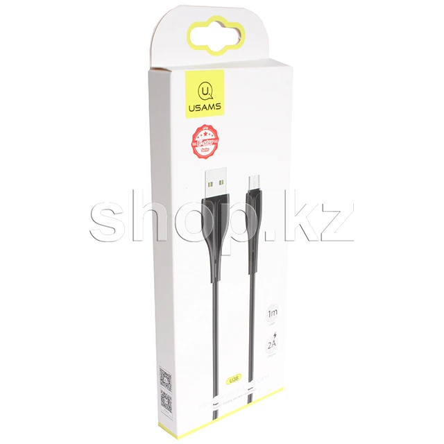 Кабель Micro USB Usams SJ-373, 1m, Black — 2