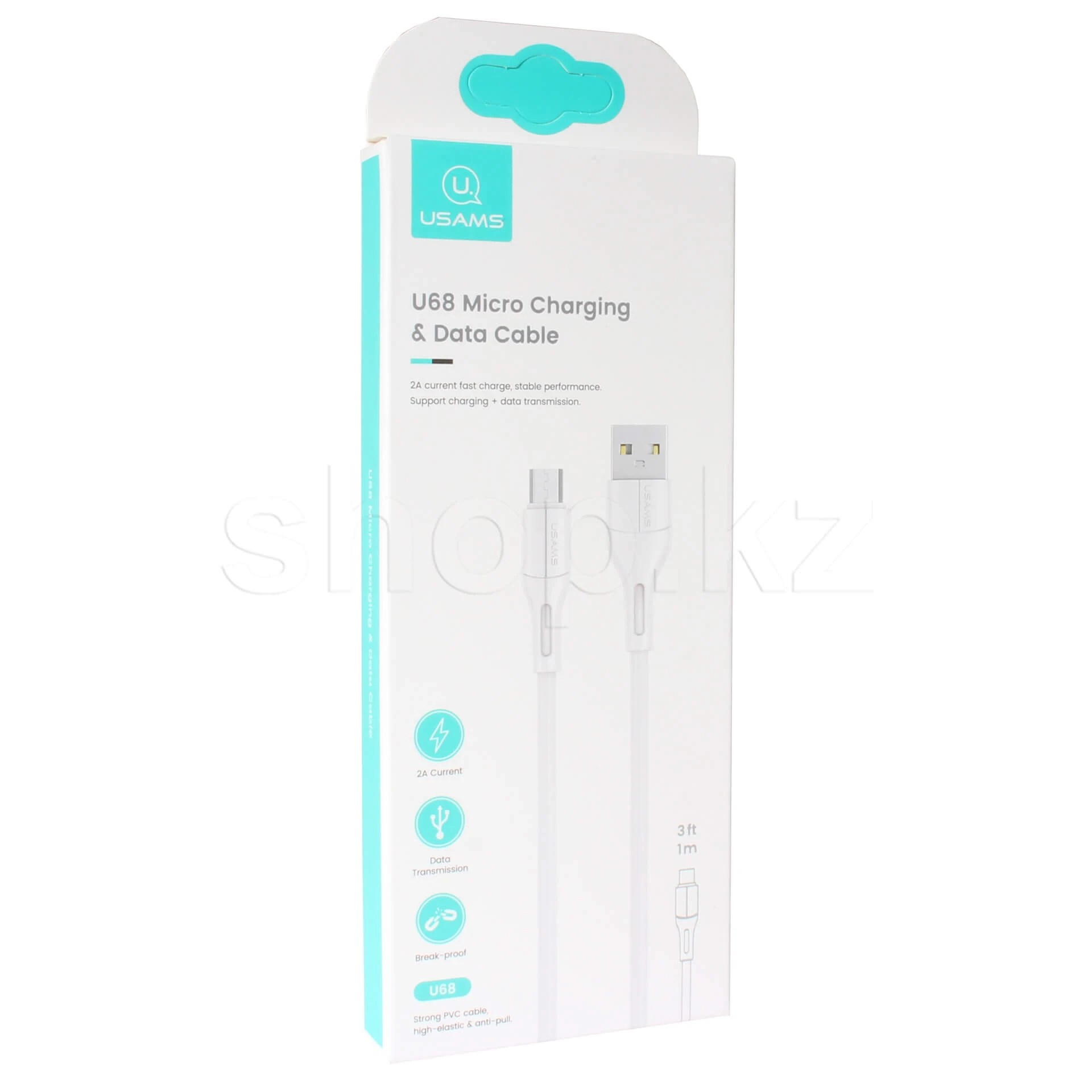 Кабель Micro USB Usams SJ-502, 1m, White — 2