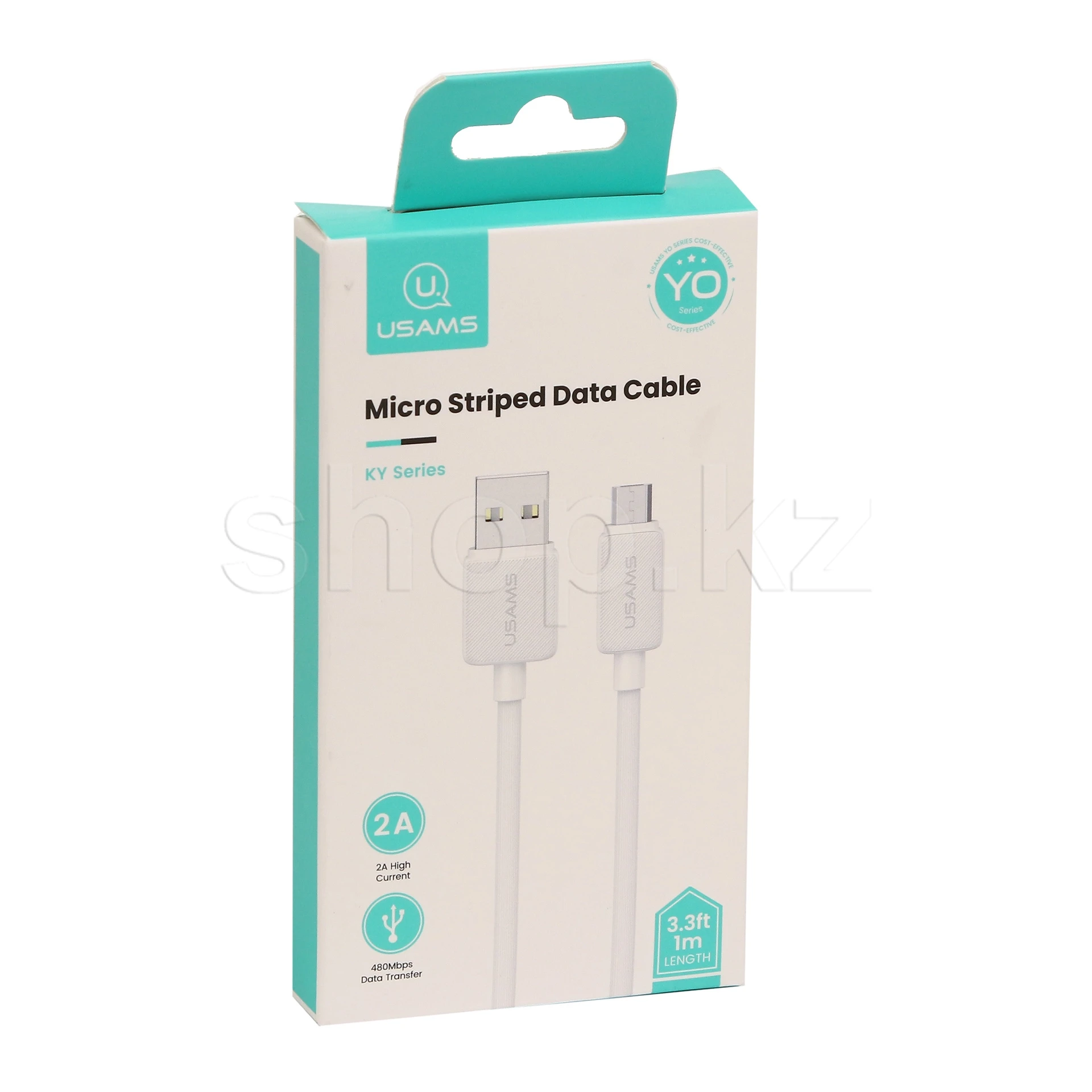 Кабель Micro USB Usams SJ-690, 1m, White, BOX — 2