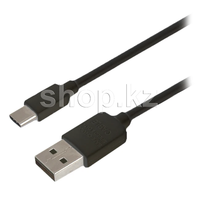 Кабель USB Type-C Continent DCC-2107BK, Black, 1м, BOX