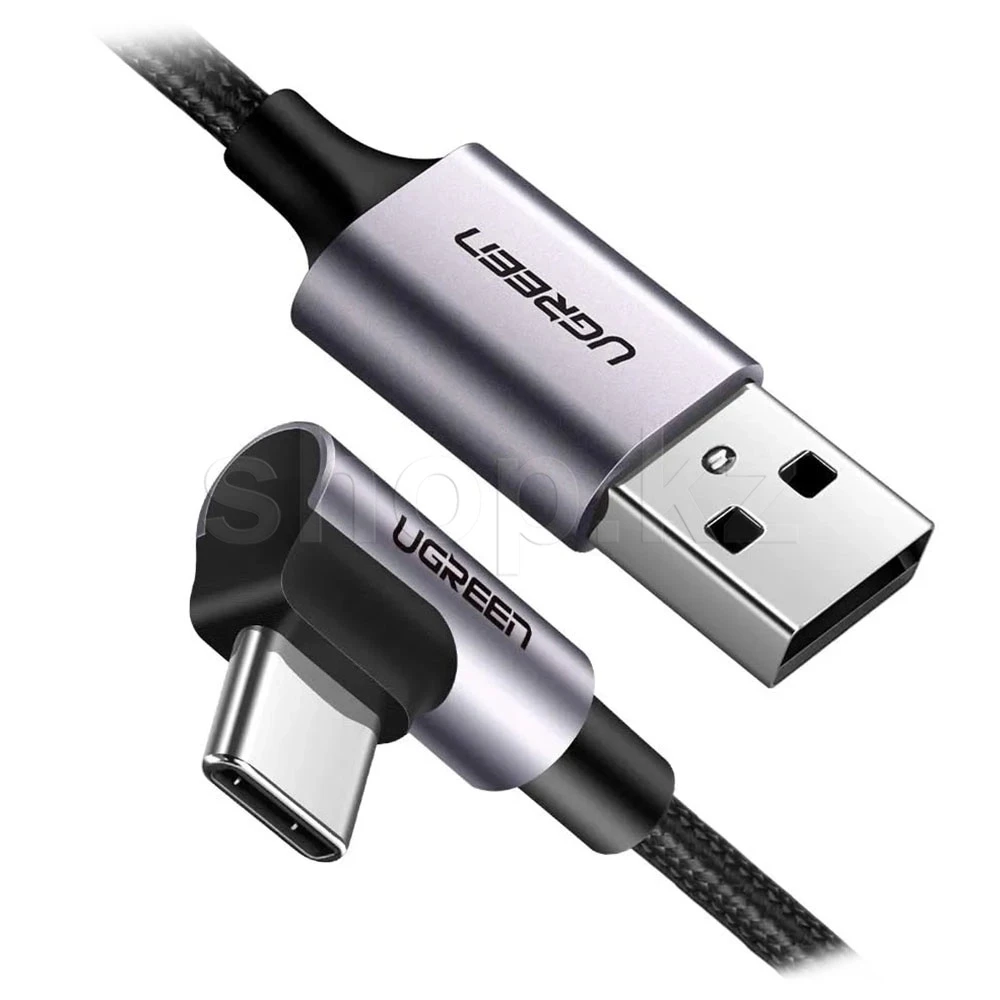 Кабель USB Type-C Ugreen 50940, 0.5m, Black, BOX