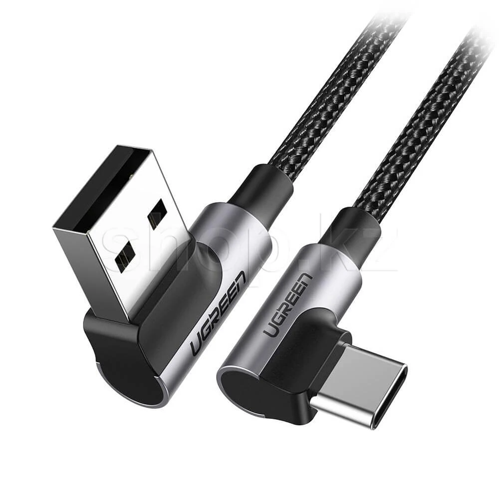 Кабель USB Type-C Ugreen US176, 1m., Black