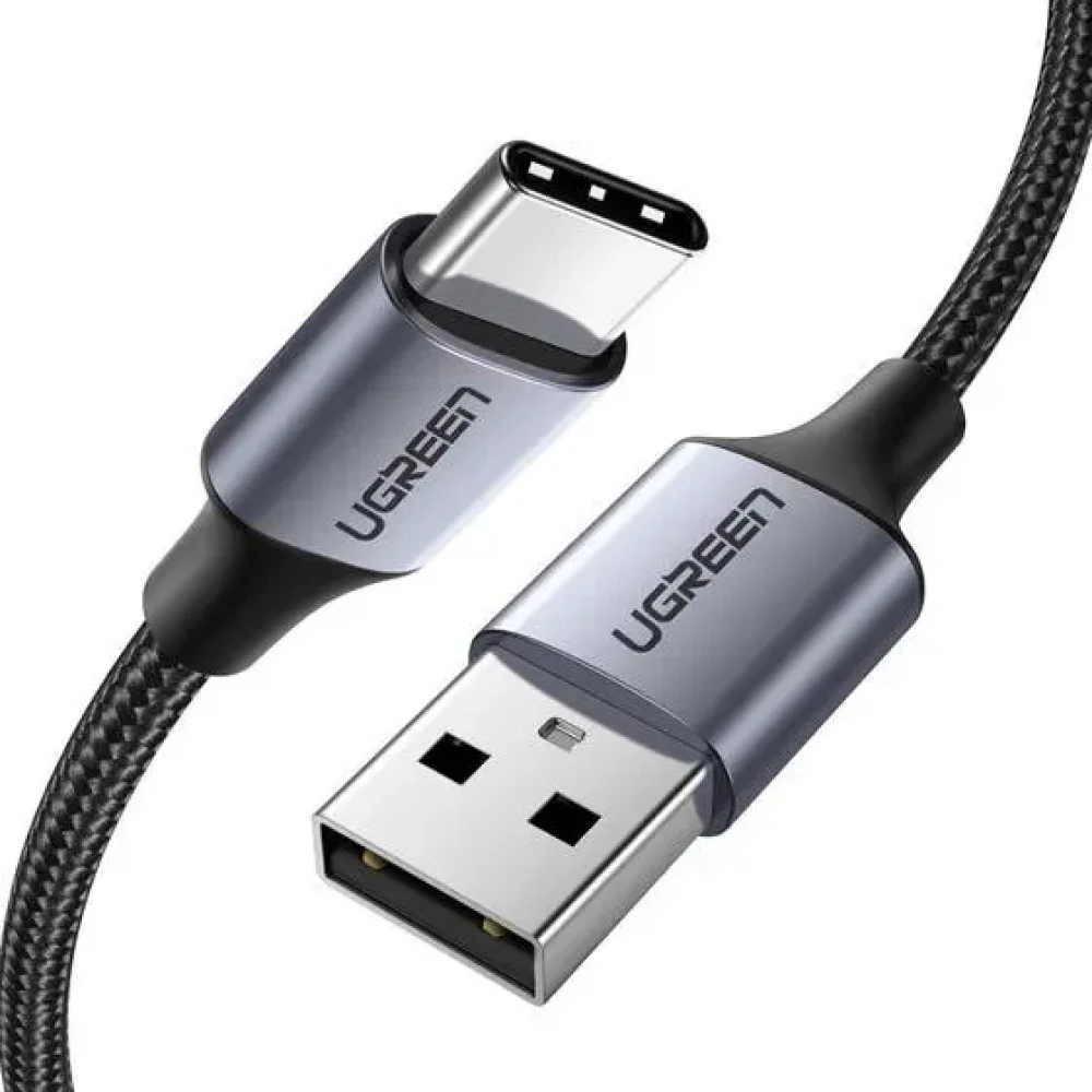 Кабель USB Type-C Ugreen US288, 1.5m., Black, BOX