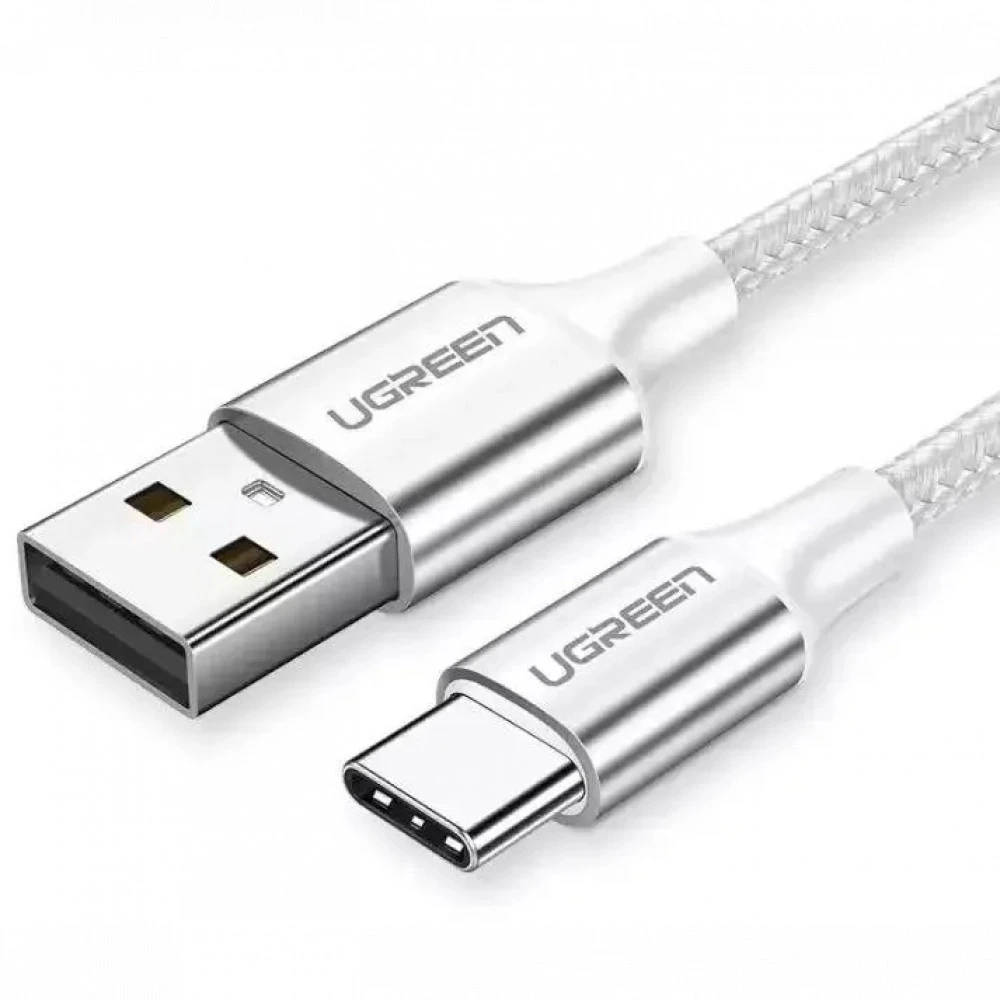 Кабель USB Type-C Ugreen US288, 1m., White, BOX