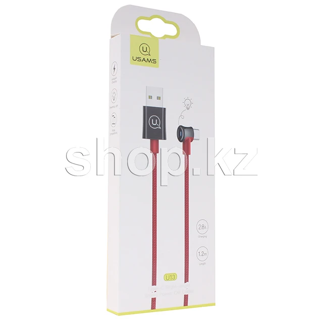 Кабель USB Type-C Usams SJ-341, 1.2m, Red — 2