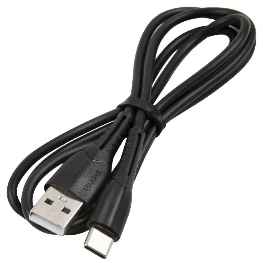 Кабель USB Type-C Usams SJ-366, 1m, Black — 2