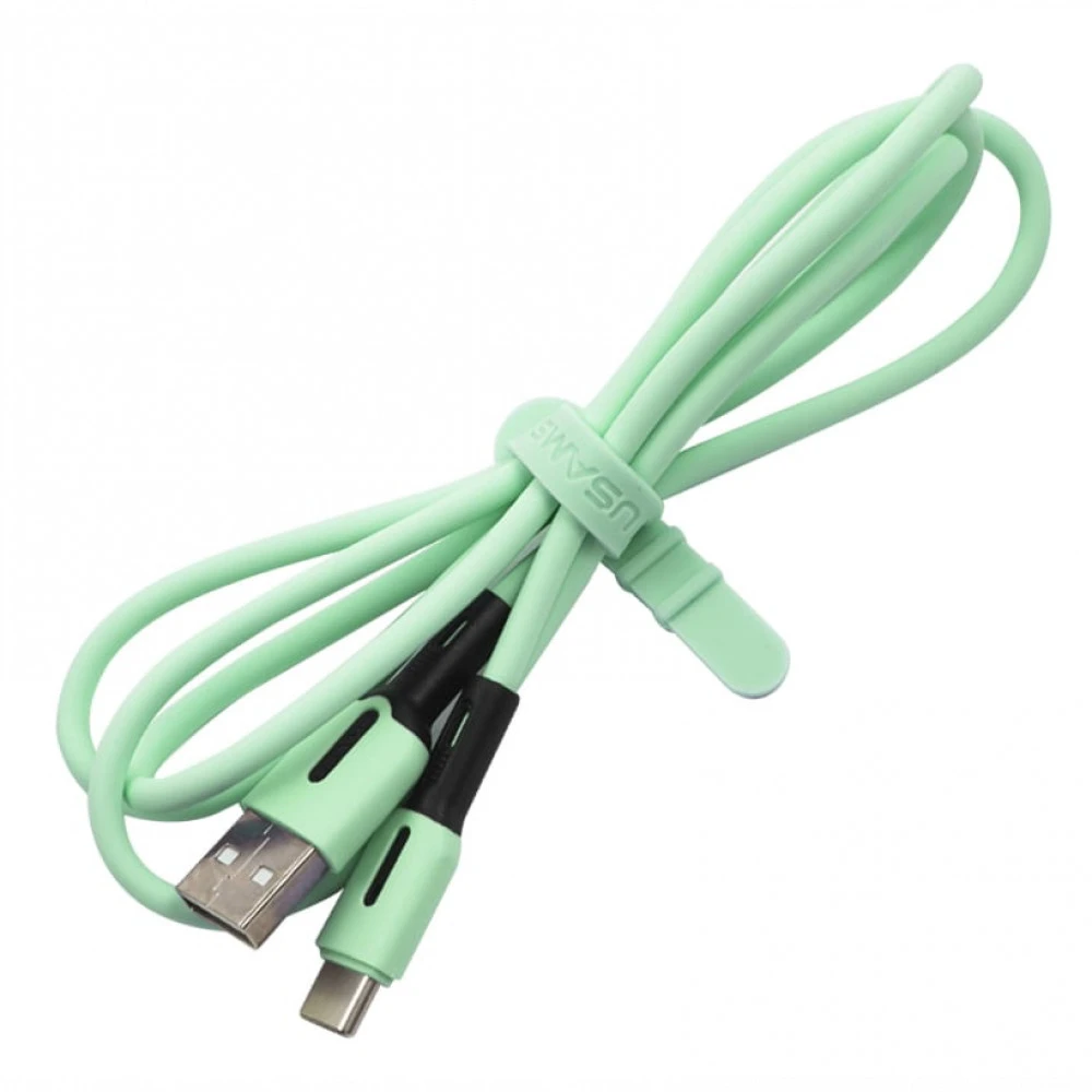 Кабель USB Type-C Usams SJ-433, 1m, Mint — 2