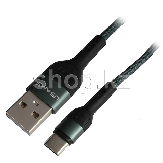 Кабель USB Type-C Usams SJ-449, 1m, Green