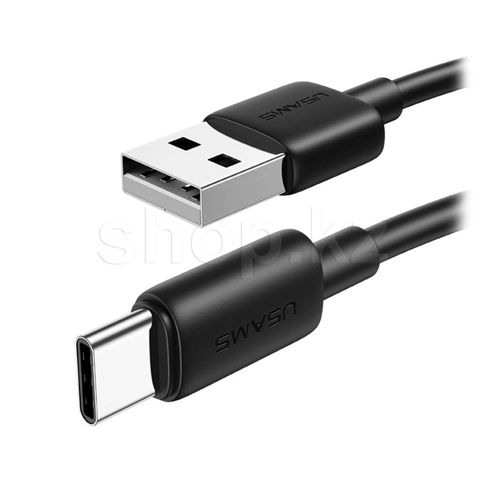 Кабель USB Type-C Usams SJ-708, 1m, Black, BOX