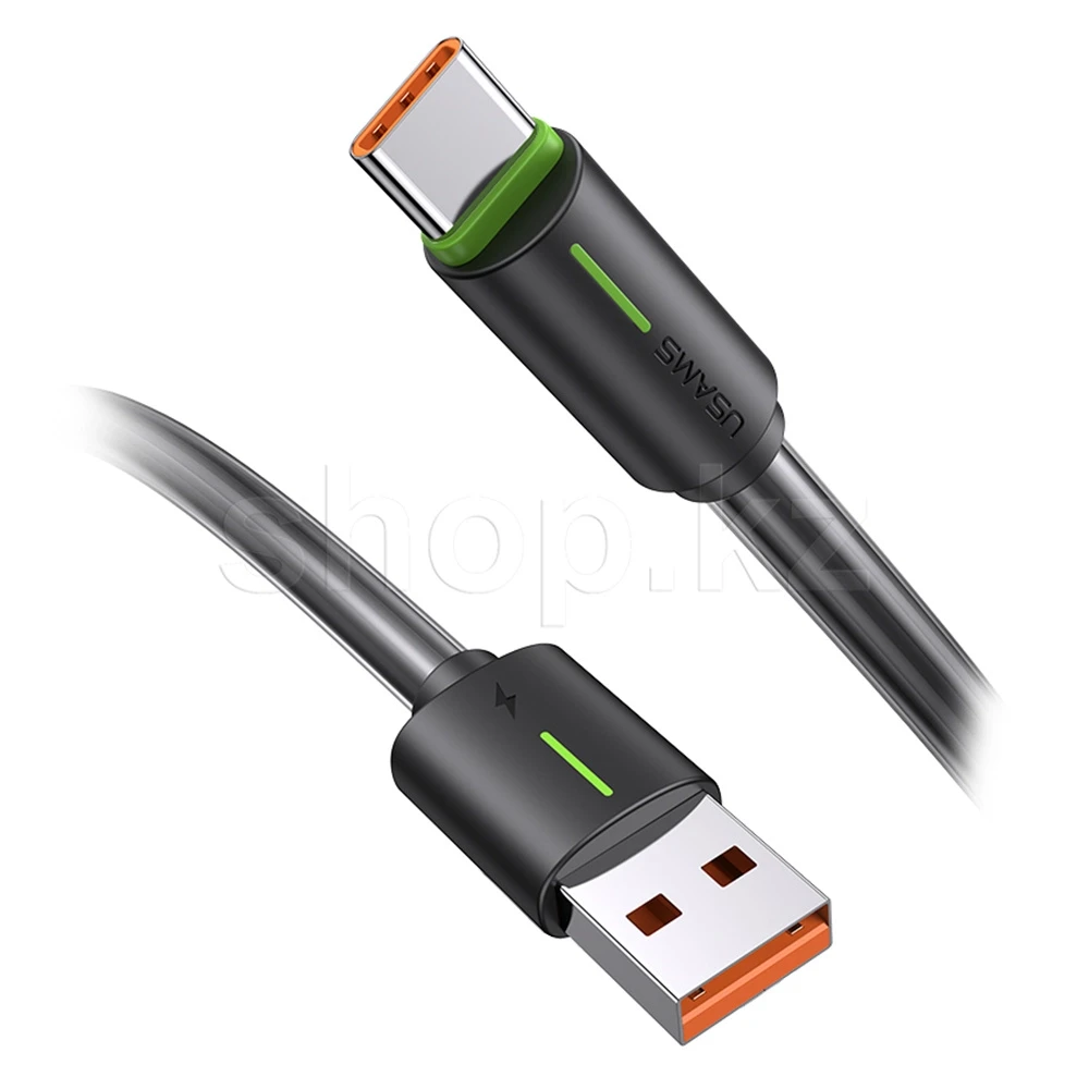 Кабель USB Type-C Usams SJ-732, 1m, Black, BOX