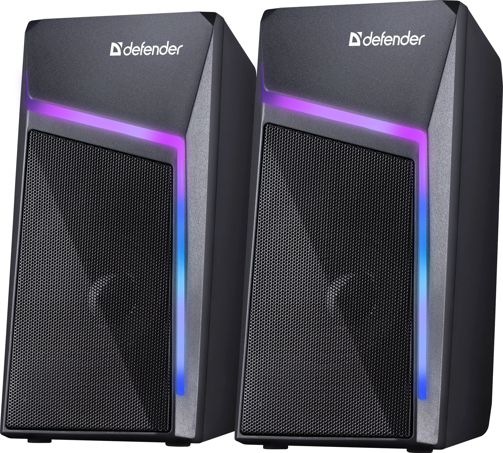 Колонки Defender Stellar (2.0), Black, 6Вт (2х2.5), 100 Гц - 20кГц, USB, AUX, 3.5mm