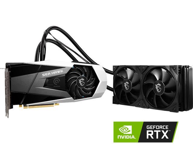 Видеокарта GF RTX3080, MSI Sea Hawk X LHR, 1785MHz/19000MHz, 320bit, 10GB GDDR6X, HDMI, 3xDP