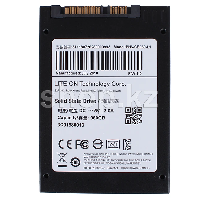SSD накопитель SSD 960GB LiteOn MU3 PH6, 2.5", read 550 MB/s, write 500 MB/s, SATA III, MLC — 3