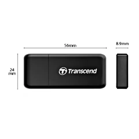 Картридер Transcend TS-RDF5K, Black, SD/SDHC/SDHC UHS-I/SDXC/microSD/microSDHC/microSDXC, USB 3.1 — 2